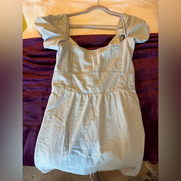 SEA SPRITZ, LONDON LACE ME UP DENIM DRESS. SHOW ME YOUR MUMU. LARGE. NWT - Picture 5 of 7